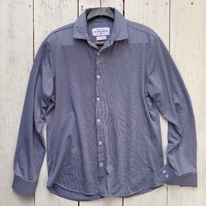 Mizzen+Main Blue Checkered Casual Button Down Shirt